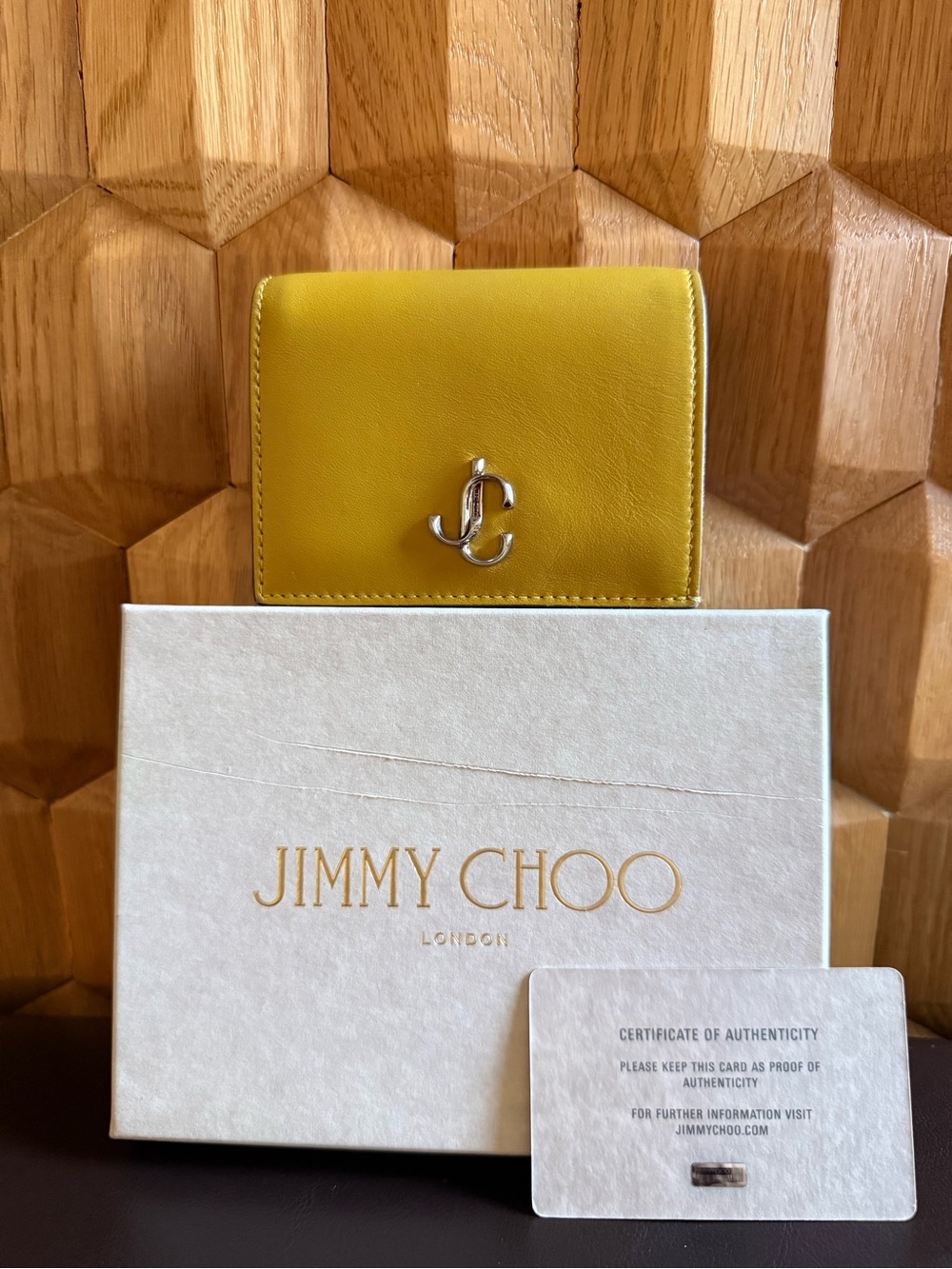 Jimmy Choo Compact Bi-Fold Wallet (w/ COA)